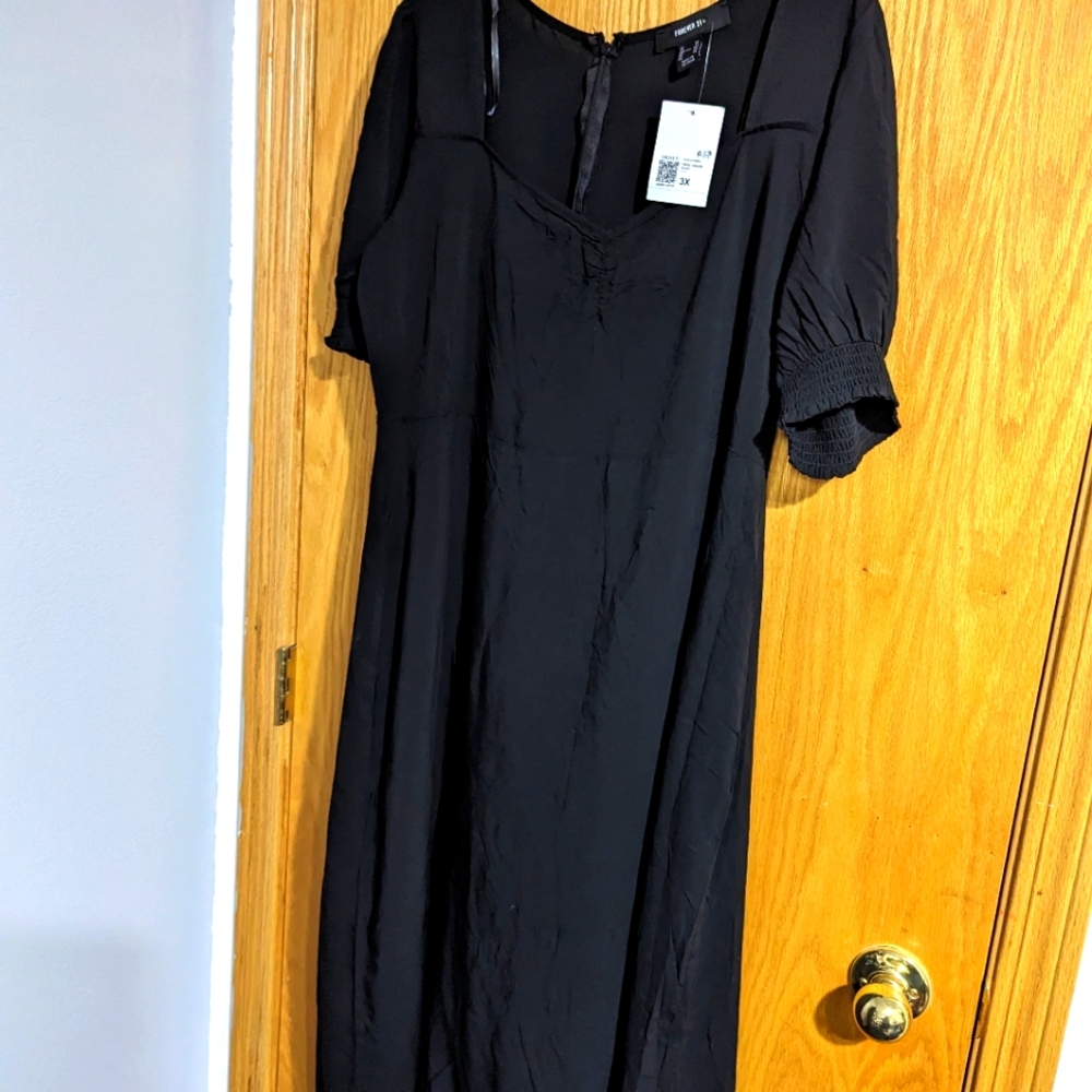 NWT Forever 21 black dress 3X